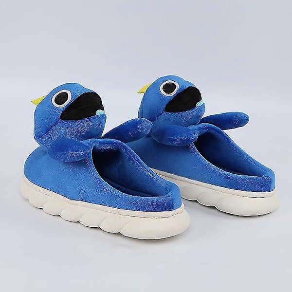 Roblox Rainbow Friends Plyschtofflor Barn Plyschleksak Tofflor Mjuka Gosedjur Tofflor[HK] EU 38 39