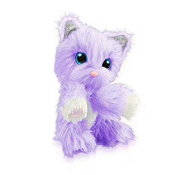 Little Live Pets Scruff-a-luvs Plys Mysterium Redningsdyr Legetøjs Kanin Hund Kat, overraskelse Kattebad Hund Plys Legetøj_v (YJD) Purple rabbit