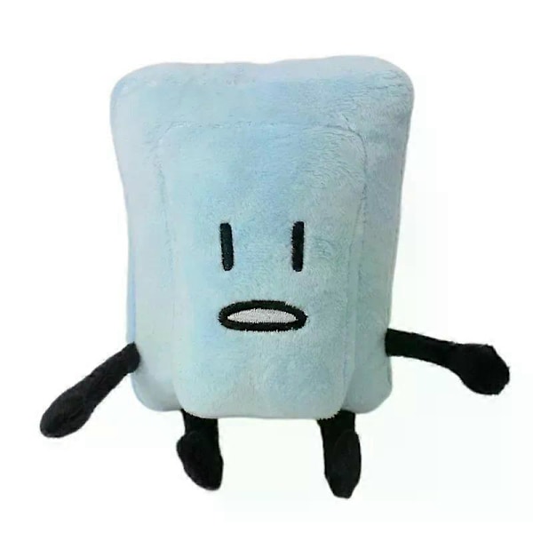 HaKeLai Ny BFDI Battle For Dream Island Plyschleksak Gosedjur Mjukt Djur X Siffror Blintz Block Markör Penna Häftapparat Pommes Frites Gåvor[YJD] Button 20cm