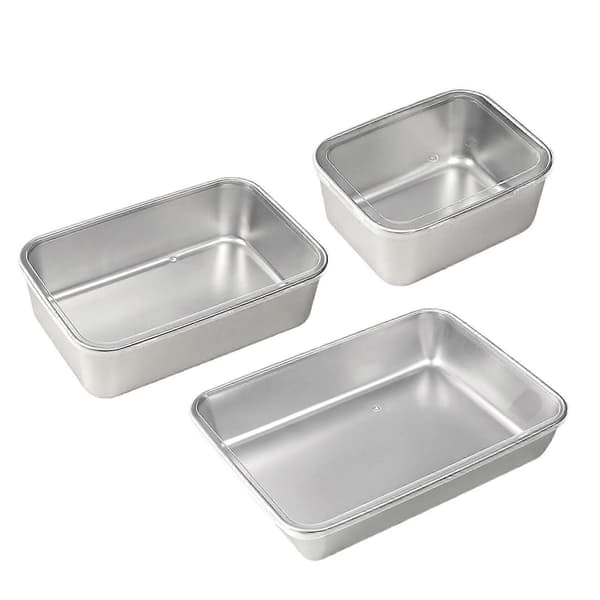 Flerbruks Tiramisuform i Rustfritt Stål Nonstick Dessertform Profesjonell Kakeform Hjemmebaketilbehør[YJD] Small size with dust