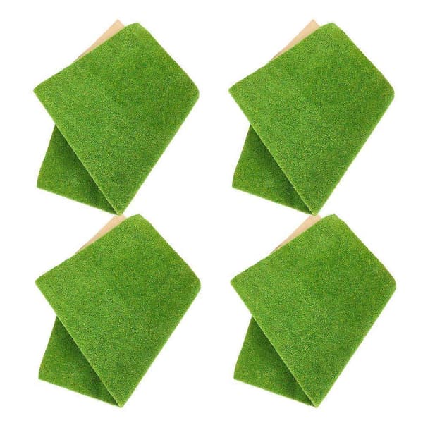 Miniature Landskabstegl 4x4cm Brun Græs til Modelbygning 25 Styk Pakke[YJD]