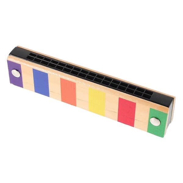 Treharmonica 16 Hull Harmonica Barn Nybegynnere Musikkinstrument Barn Harmonica Tidlig Musikkutdanning Harmonica Treharmonica[YJD] 13.00X2.80X2.00CM
