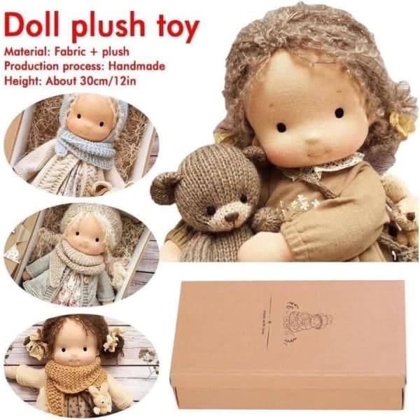 Waldorf Handgjord Docka 30cm Mjuk Stoppad Waldorf Docka Present[YJD]