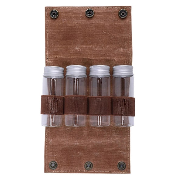 Bærbar Krydderipose Med 4/9 Krydderikrukker Krydderier Organizer Flaskeholder (YJD) Small with 4 bottles