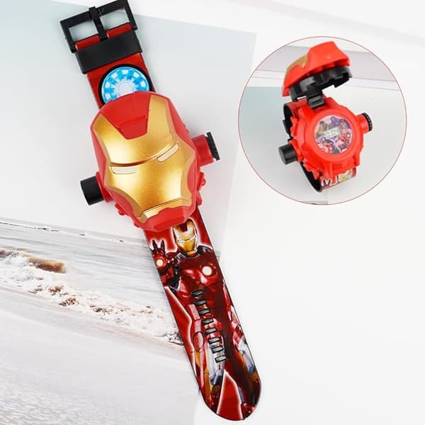 Lasten digitaalinen kello projektiolla [YJD] Iron Man