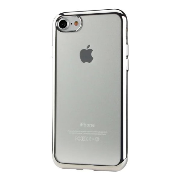 Genomskinlig Silikon Skal för iPhone 7 PLUS Metallic Silver