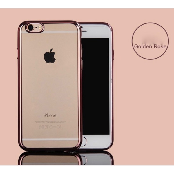 Genomskinlig Silikon Skal för iPhone 8 Rosa Guld