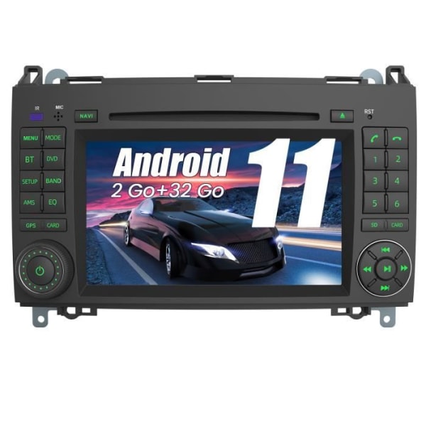 AWESAFE Android 11.0 bilradio för Mercedes-Benz Vito Viano/Sprinter W639 W245/Klass B/Klass A W169 med 7" CD GPS/Wi-Fi/Bluetooth