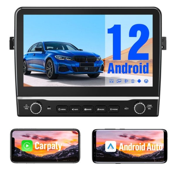 AWESAFE Android 12 bilradio för BMW E46 3-serien M3 Rover 75 MG ZT, 1GB+32GB Carplay med Android Auto 9-tumsskärm GPS Bluetooth