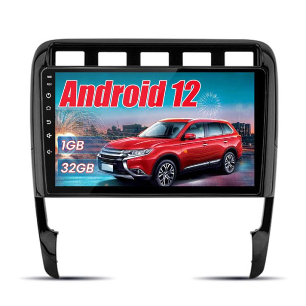 AWESAFE Android 12 bilradio för Porsche Cayenne 9PA (2002-2010) 1GB + 32GB 9-tums pekskärm med Carplay GPS Android Auto