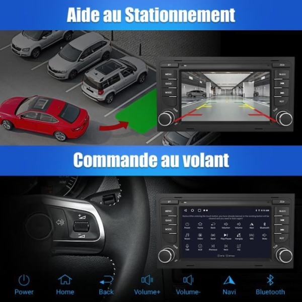 AWESAFE Android 12 bilradio för Audi A4 B6 B7/S4/RS4(2000-2012) 7-tums pekskärm med GPS Android Auto WiFi
