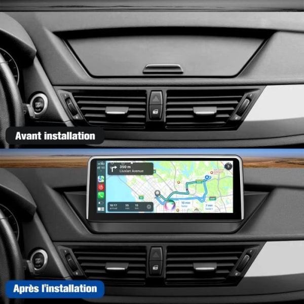 AWESAFE Android 11 4GB+64GB bilradio för original BMW X1 E84 utan system med 10,25 tum, Carplay/Android Auto