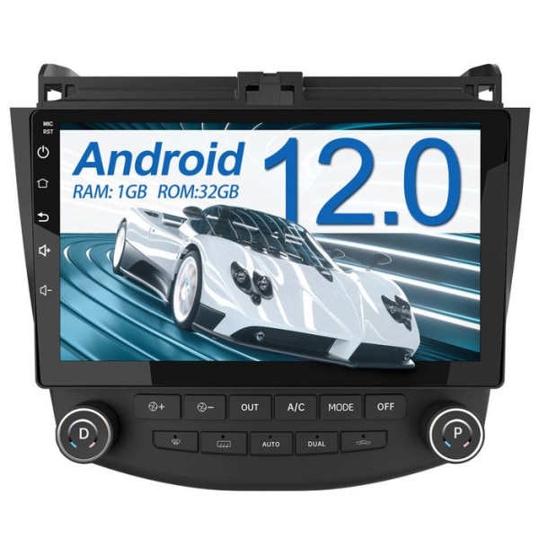 AWESAFE Android 12 bilradio för Honda Accord (2003-2007) 1GB + 32GB 9-tums pekskärm med Carplay GPS Bluetooth Android Auto