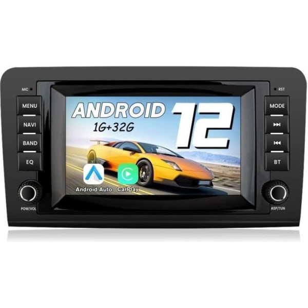 AWESAFE Android 12 bilradio för Mercedes Benz ML-klass W164/GL-klass X164(2005-2012) med 8 tum, Carplay Android Auto GPS WiFi