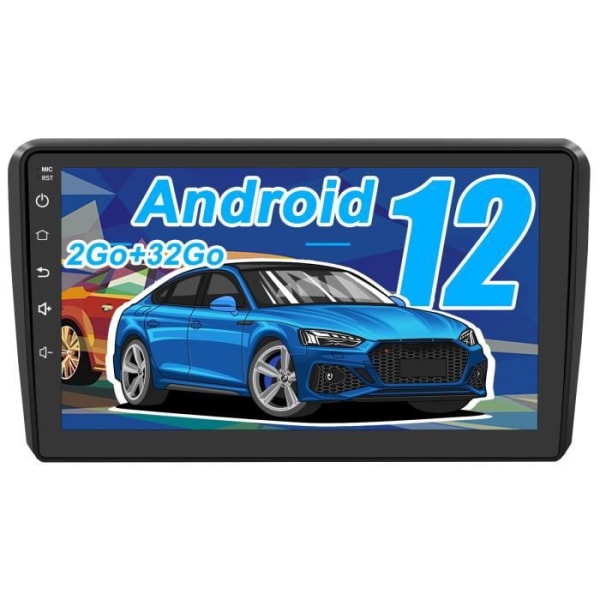 AWESAFE Android 12 bilradio för Audi A3/S3/RS3 2012-2020 [2GB+32GB] 9 tums pekskärm med Carplay Android Auto GPS WiFi