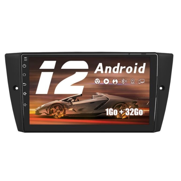 AWESAFE Android 12 bilradio för BMW Series 3 E90 E91 E92 E93 med 1GB+32GB Carplay GPS WiFi USB SD Bluetooth Android Auto