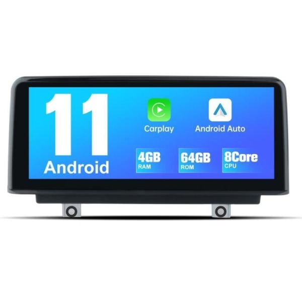 AWESAFE Android 11[4GB+64GB] bilradio för BMW X3 F30 F31 F34/X4 F32 F33 F36 med 10,25 tum, Carplay/Android Auto WIFI/4G