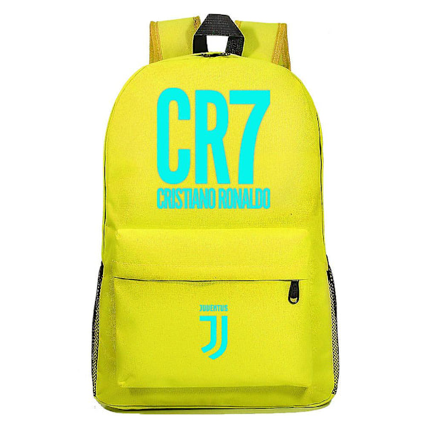 Blå Luminous Surrounding Football Ronaldo Tonåringar Skolväska: Snygg Unisex Casual Ryggsäck 6