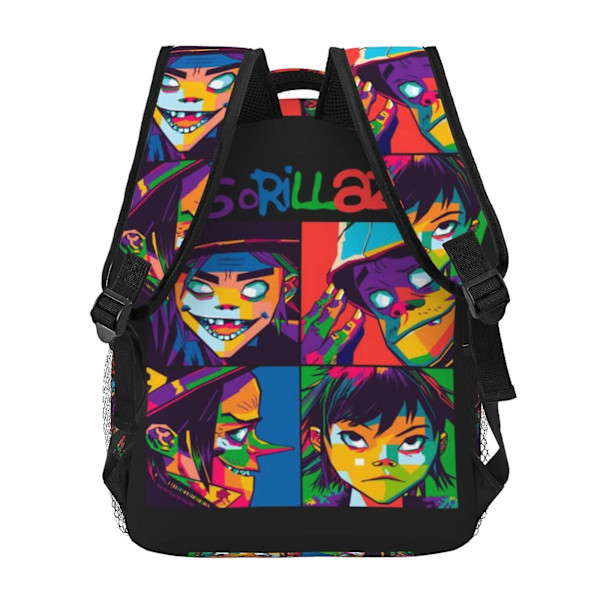 a497 Gorillaz Laptop Ryggsäck Resväska Vandringsryggsäck Mode Casual Skolväska Bokväska Tryckt Axelväska För Vuxna Barn hbB497