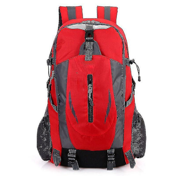 40L Stor Vattentät Ryggsäck Camping Vandring Promenader Utomhus Resa Ryggsäck Red