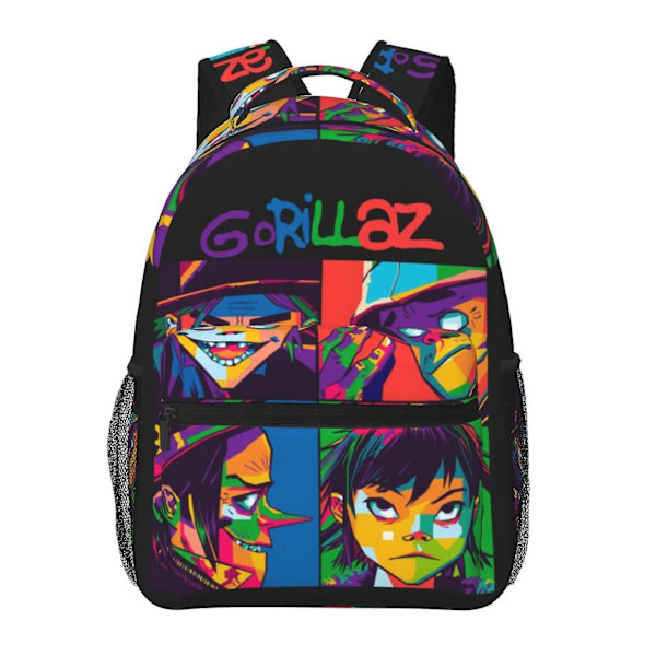 a497 Gorillaz Laptop Ryggsäck Resväska Vandringsryggsäck Mode Casual Skolväska Bokväska Tryckt Axelväska För Vuxna Barn hbB497