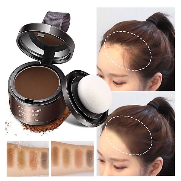 Maycheer Hårlinjepulver 4g Hårlinjeskugga Pulver Makeup Hår Concealer Naturlig Täckning Unisex 02 light coffee