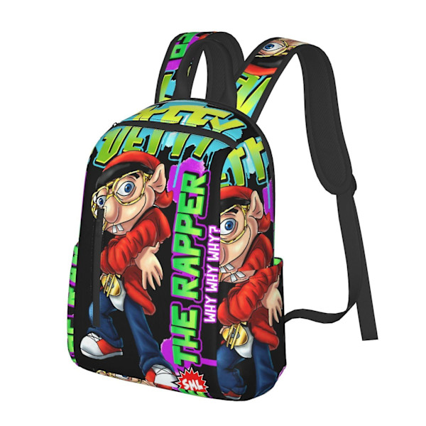 SML Jeffy The Rapper Lätt Ryggsäck Student Bokväska Skolväska Satchel Daypack Unisex Ryggsäck Ryggsäck För Barn Tonåringar Vuxna 16.1 X 11.8 X 4.940inches