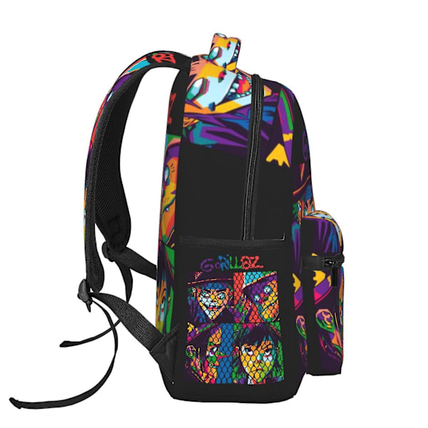 a497 Gorillaz Laptop Ryggsäck Resväska Vandringsryggsäck Mode Casual Skolväska Bokväska Tryckt Axelväska För Vuxna Barn hbB497