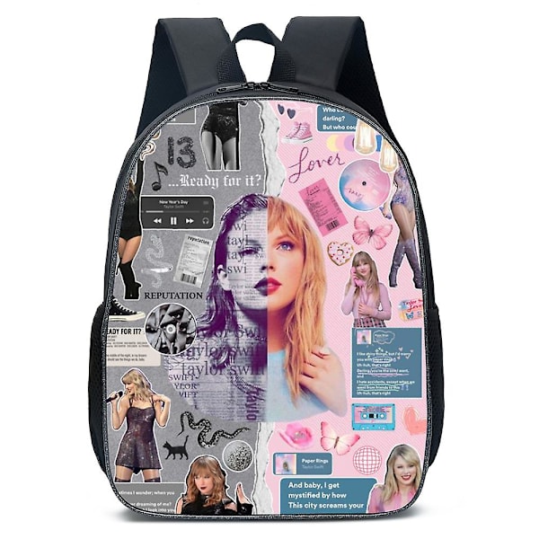 Popstjärnan Taylor Swiftie 3D-ryggsäck Barn Junior Skolväska Resa Student Axelväska Present 7