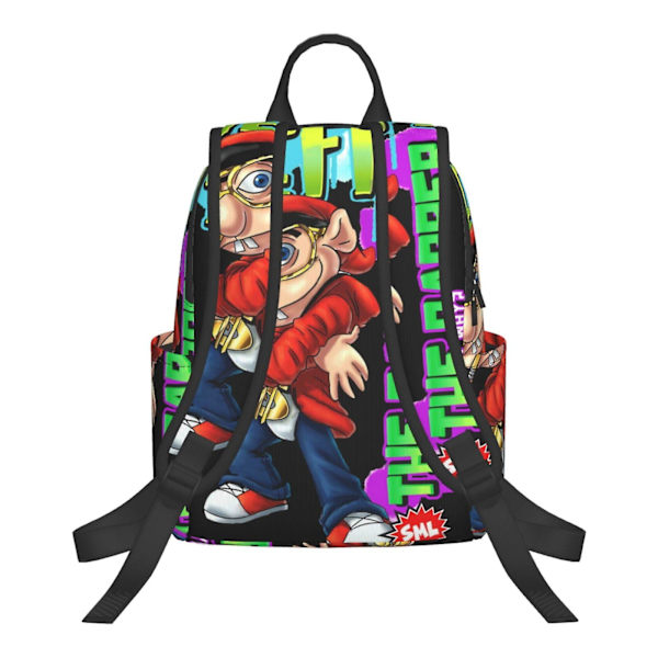 SML Jeffy The Rapper Lätt Ryggsäck Student Bokväska Skolväska Satchel Daypack Unisex Ryggsäck Ryggsäck För Barn Tonåringar Vuxna 16.1 X 11.8 X 4.940inches