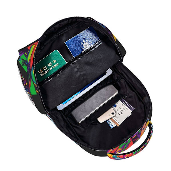 a497 Gorillaz Laptop Ryggsäck Resväska Vandringsryggsäck Mode Casual Skolväska Bokväska Tryckt Axelväska För Vuxna Barn hbB497