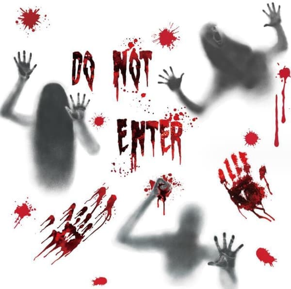 st Halloween Spooky Scary Stickers 30*20CM