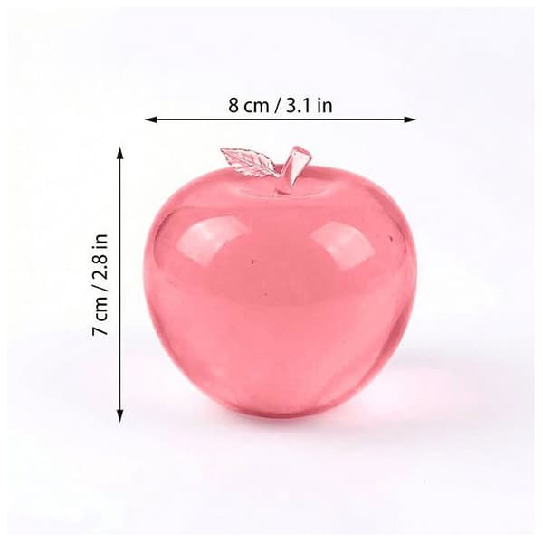 Fidgetlegetøj - Pink æble - 8 cm TPR - Langsom rebound, anti-stress - Bærbart til børn/voksne