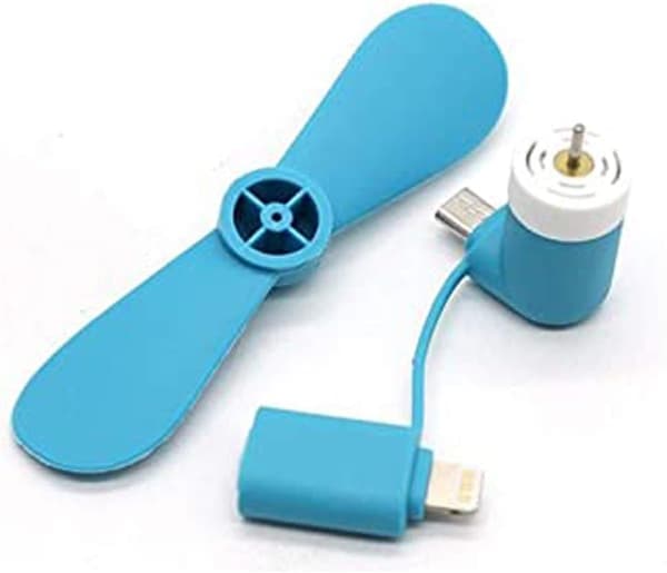 Telefonventilator – 3-pak mini USB bærbar justerbar til iPhone & Android – Vælg farve