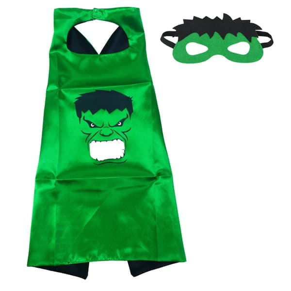 Avengers-sankarit, Avengers-naamiot - Viitta + silmänaamio Cosplay Hulk Hulk