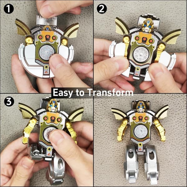 Transformerbare Fidget Spinners – 3-pak robotdeformerende fingerlegetøj til stresslindring