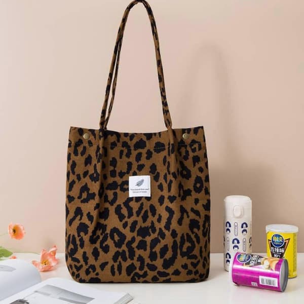 Damehåndtasker, fløjls skuldertasker, leopardprint håndtasker, håndtasker med rum, søde håndtasker med spænder