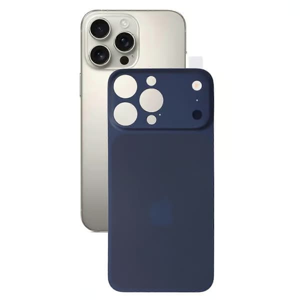 Baksidefilm for iPhone 15 Pro Max - Forvandle til 17 Pro Max Full dekning PMMA-beskyttelse Blå