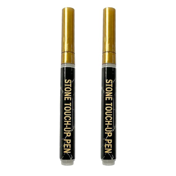 Permanent Markerpen til gravstensmindesmærke gravering og restaurering Golden 2pcs