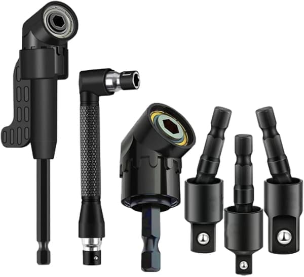 Rettvinklet borbits tilbehørssett Praktisk skrutrekkeradapter Egnet for Drillx(Ho)