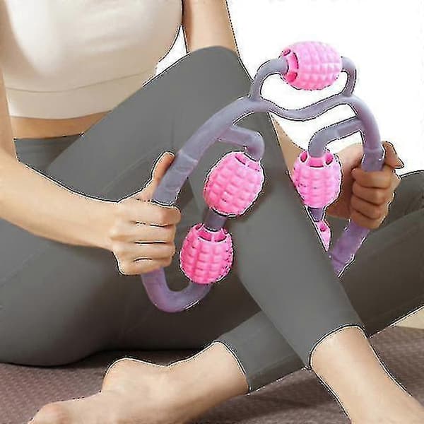 Trigger Point Roller Massager til underarm, albue, hånd, arm og ben (pink)