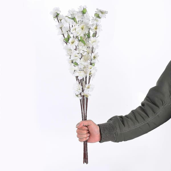 10st 65cm Konstgjorda Blommor Persikoblommor Simulering Blomma för Bröllopsdekoration Heminredning