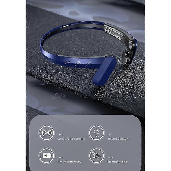 Trådløst headset Bluetooth-kompatibelt 5.2 knogleledende musikheadset