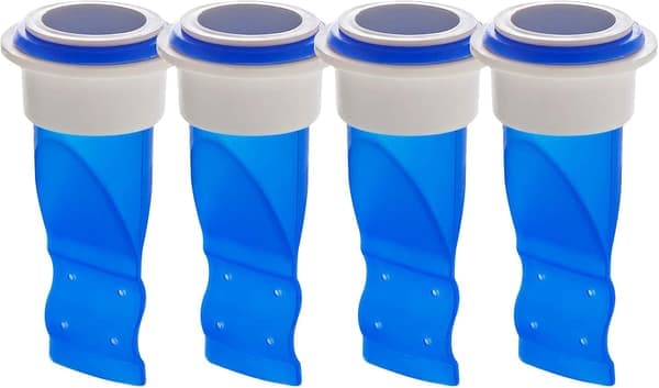 Avloppsbackflödesskydd Envägsventil Silikon Justerbar 4-pack Blå för Kök [Ho]