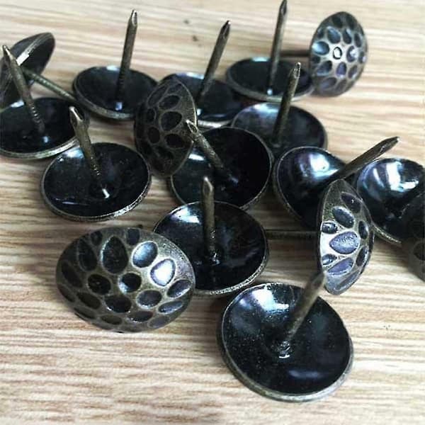 100 X prickar möbelnitar spikar möbeldekor brons dubbar stift 19*20mm