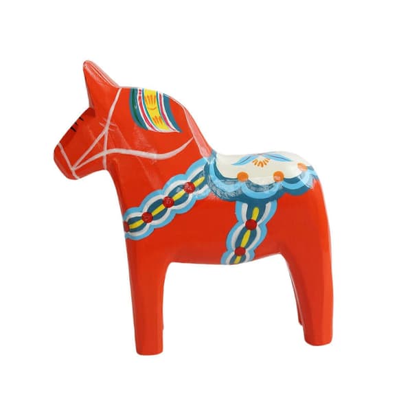 Svensk Dalahästprydnad Samlarobjekt Dalhästfigur Djur Red