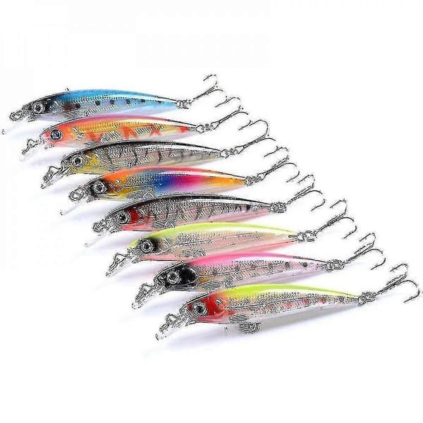 8 stk. klassisk laseragn 8,5 cm 7,2 g bionisk agn