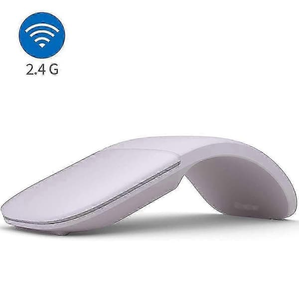 Ergonomisk vikbar trådlös mus Smal, bärbar för Microsoft Arc Touch WHITE