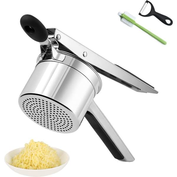 Potetmoser i rustfritt stål 450 ml - 18/10 stål - 3 mm perforert base - Ergonomisk håndtak - For gnocchi-mos