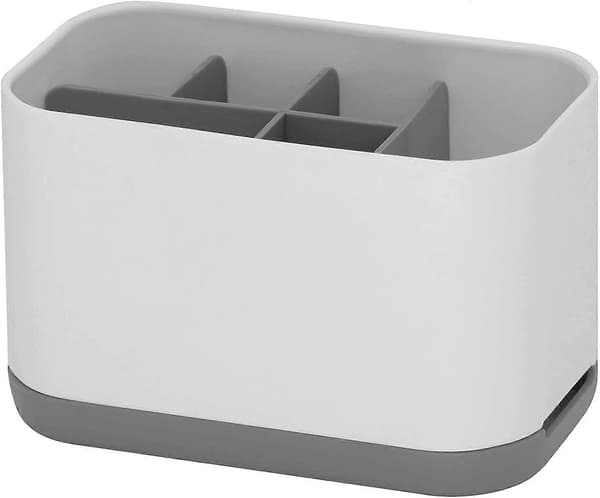 Tannbørsteholder for baderom, tannbørstecaddy, tannkremstativ, plast